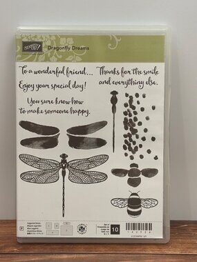 STAMPIN' UP! 142924 DRAGONFLY DREAMS PHOTOPOLYMER STAMP SET BUMBLE BEE FRIEND